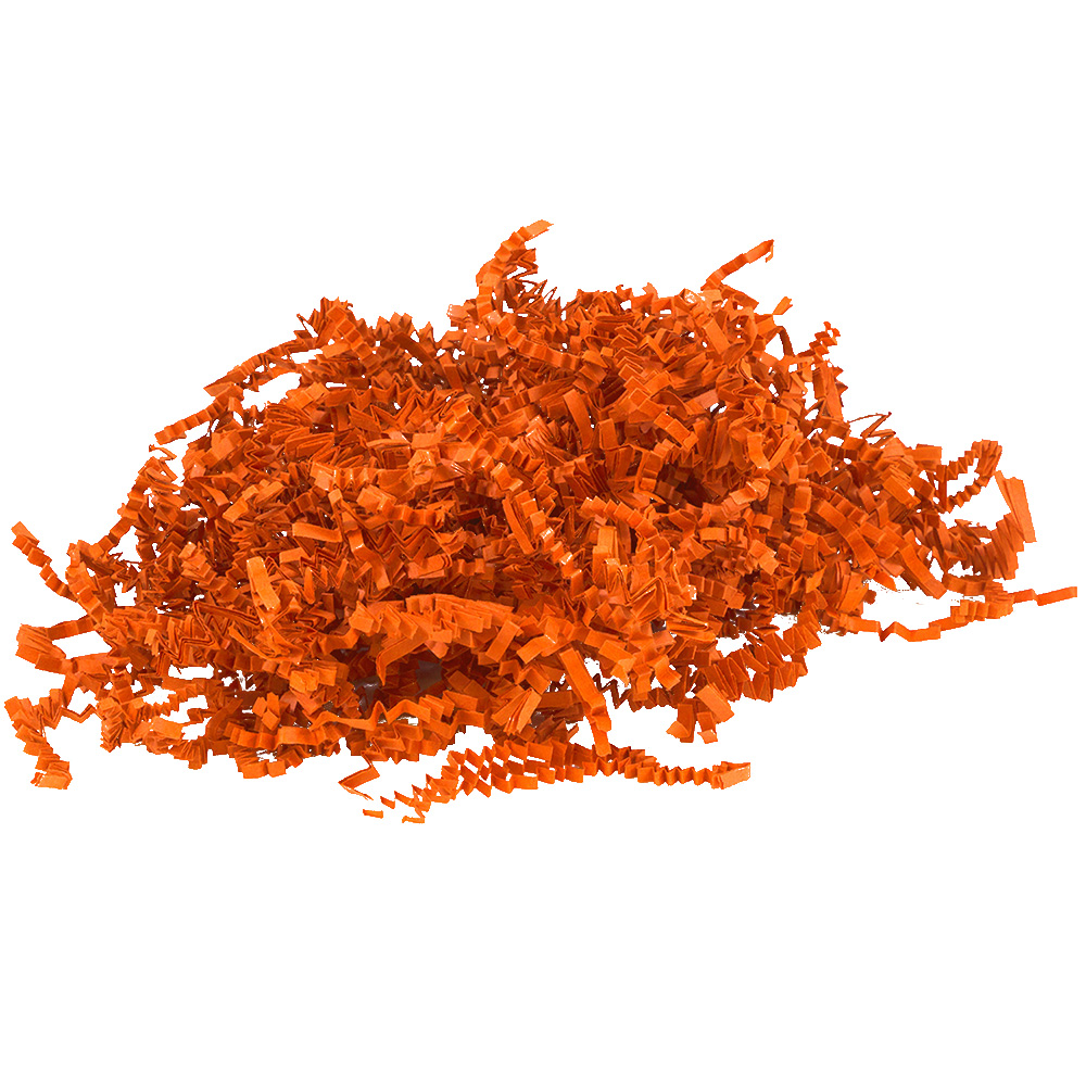 Neon Orange Packaging Shred Orange Shred Crinkle Cut Paper